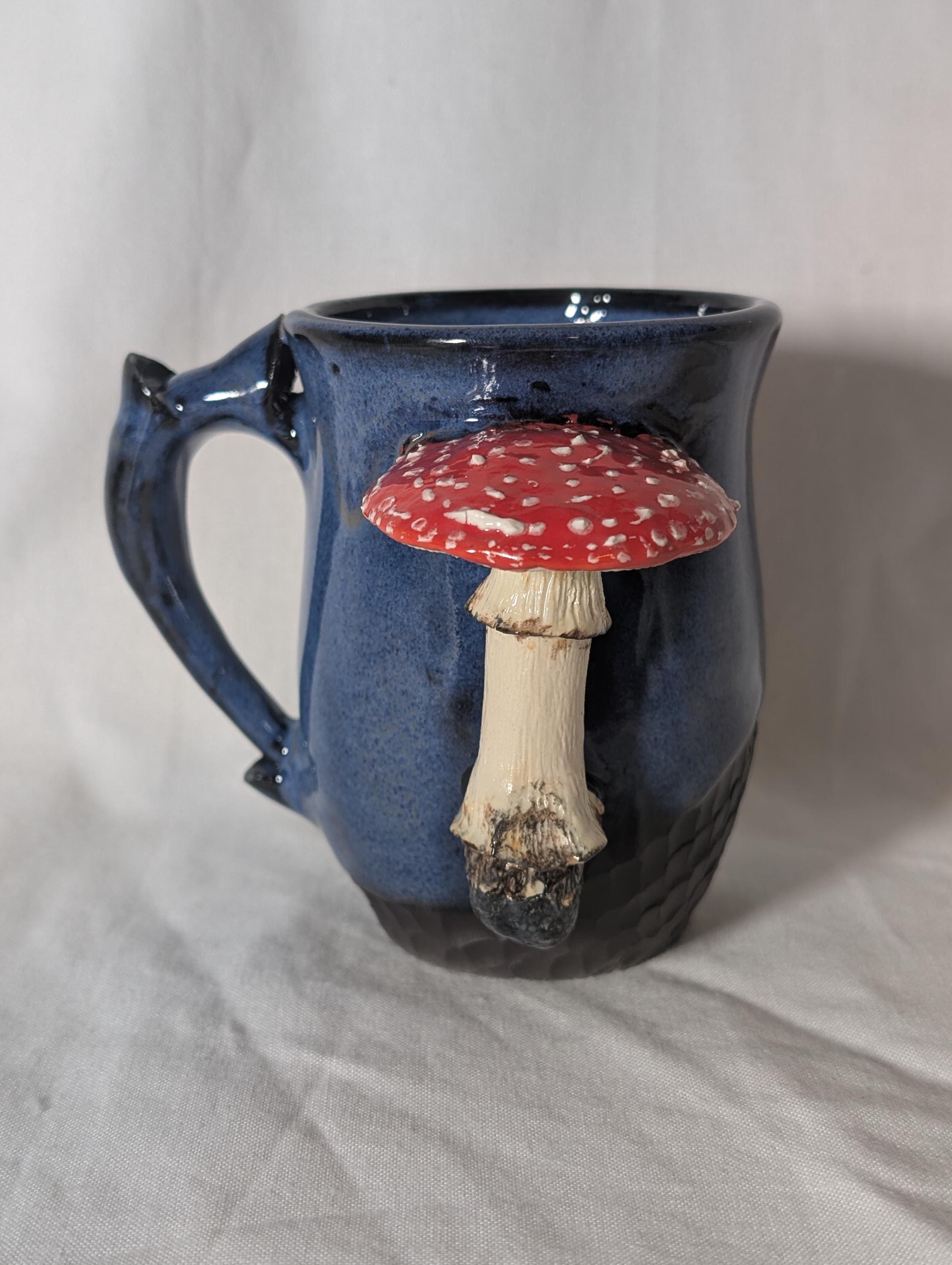 Mushroom Mug | Amanita Muscaria | Fly Agaric | Handmade Nature and Botanical Sculpture | Unique Cup | Cottagecore Decor | Artisan Tableware