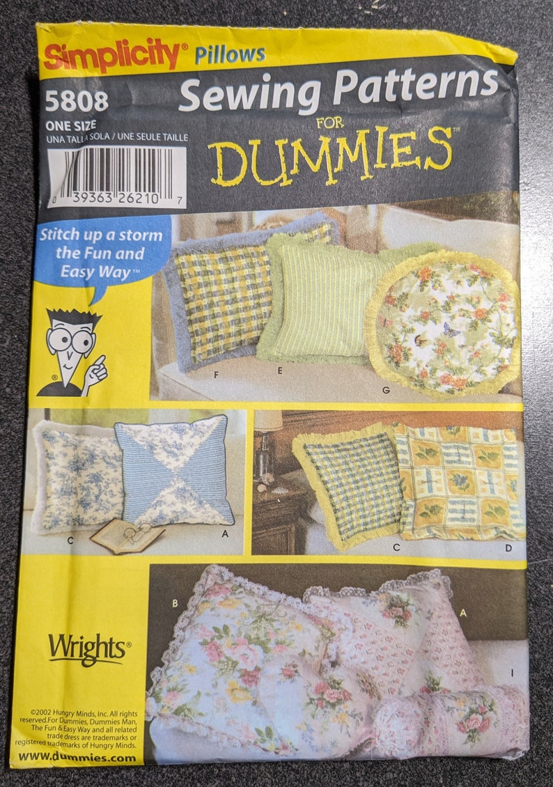 Simplicity Sewing Patterns for Dummies C105 Etsy