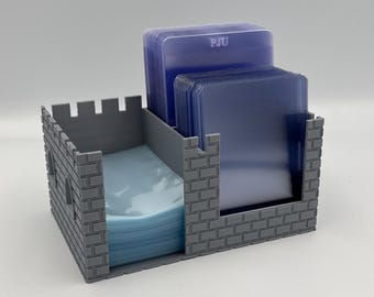 TCG Card Care Deluxe Castle - Sleeve Toploader Semi-Rigid Organizer for TCG or Sports cards - Card Storage