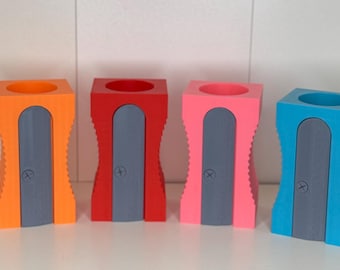 Giant Pencil Sharpener 3D Printed - Pencil and Pen Holder - Teachers - Artists - School