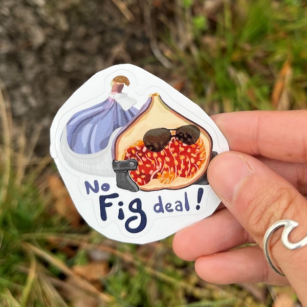 Sticker "No Fig Deal" Fruit Pun