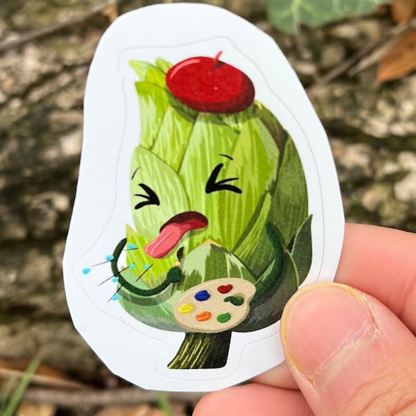 Artichoke Artist Choke Vegetable Sticker