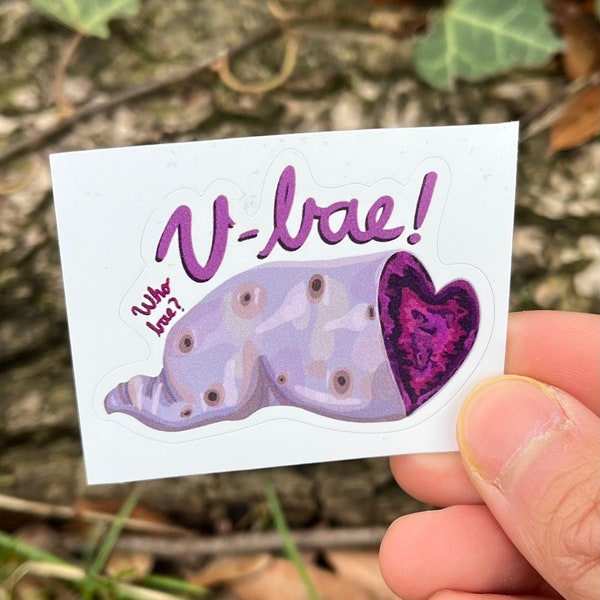 Ube You Bae Vegetable Pun Sticker