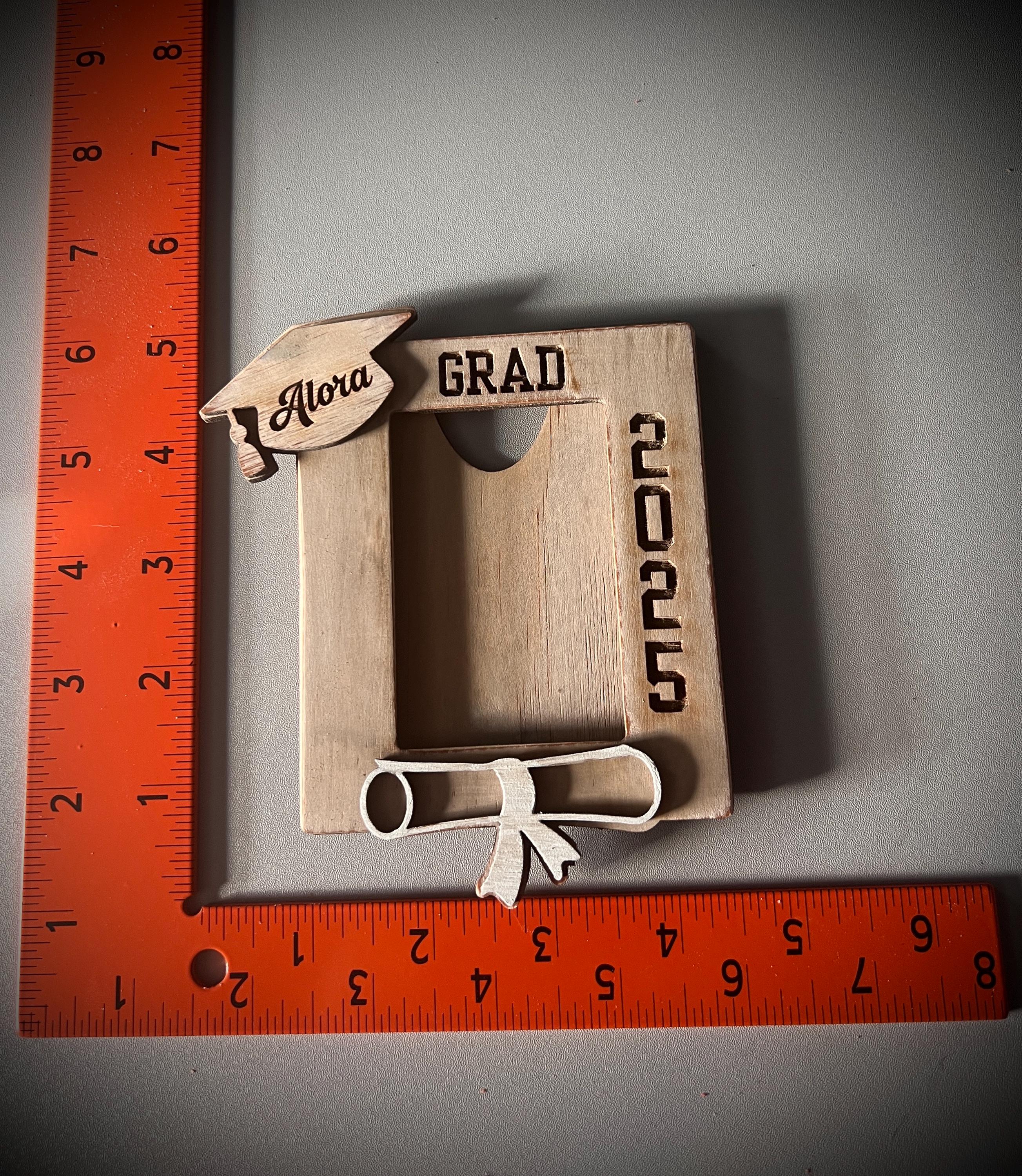 Mta Graduation Frame Personalized Wooden Graduation Frame Magnet - Etsy