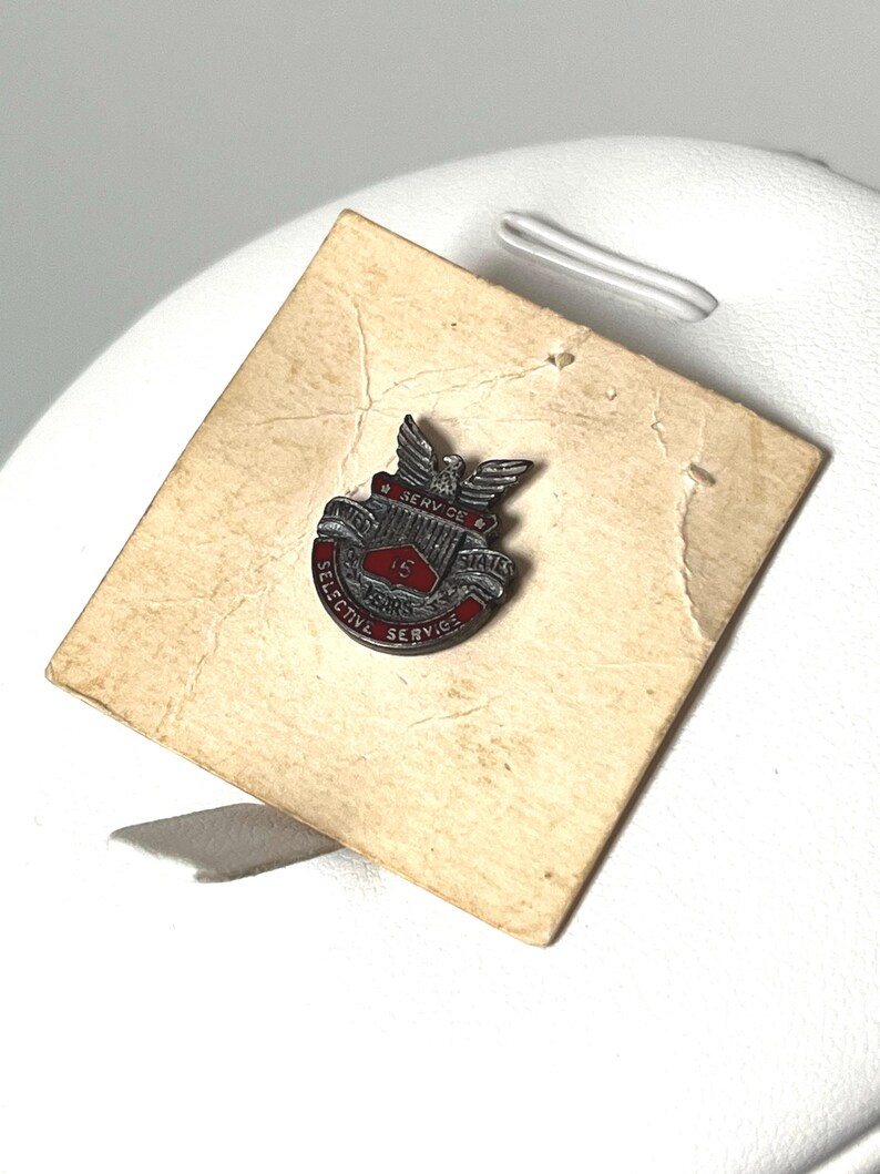 Selective Emblom Vintage Sterling US Army Selective Service Pin on Original Card - Etsy