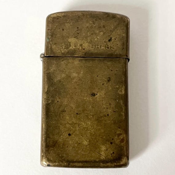 Vintage Zippo Solid Brass Lighter, 1932 to 1986 Edition