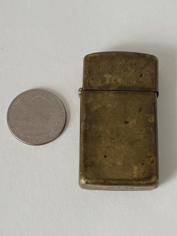 Vintage 1986 Zippo Solid Brass Lighter, Bradford PA - Etsy