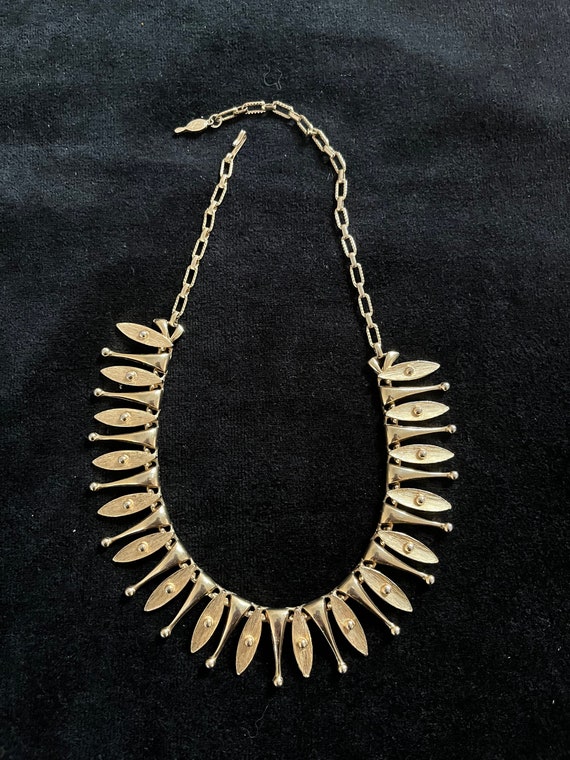 Vintage Atomic Sarah Coventry Spindle Necklace 196