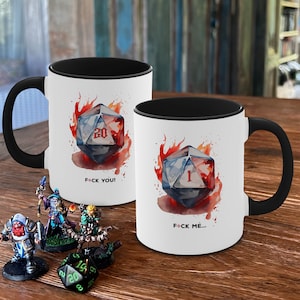 Funny D&D mug 11oz or 15oz, Critical roll, Dungeons and Dragons gift, Dungeon Master mug, Geeky DnD DM gift, gift for him, gift for her