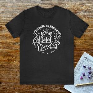DnD Dungeon Master shirt, Dungeons and Dragons DM tee, Distressed Vintage apparel, Geeky D&D t-shirt, DnD gift for him, DnD gift for her