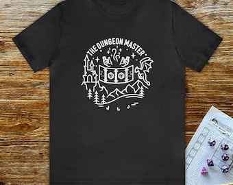 DnD Dungeon Master shirt, Dungeons and Dragons DM tee, Distressed Vintage apparel, Geeky D&D t-shirt, DnD gift for him, DnD gift for her