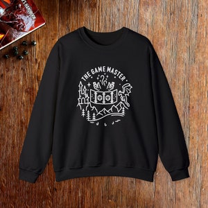DnD Game Master sweatshirt, Dungeons and Dragons GM sweatshirt, Distressed Vintage  D&D, Geeky GM apparel, DnD gift for him and her