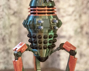 Spider Dalek en bronce verde o latón brillante