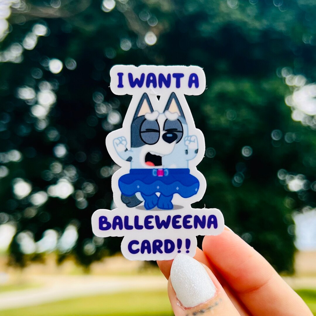 Muffin Ballerina Sticker Bluey Sticker Etsy
