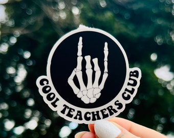 Cool Teacher Club Sticker