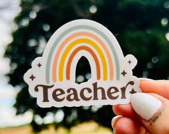 Rainbow Teacher Sticker