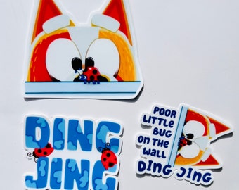 Ding Jing Bluey Sticker