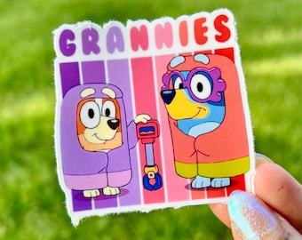 Grannies - Janet and Rita - Bluey Sticker