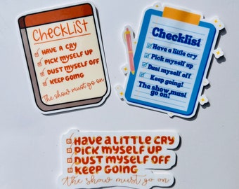 Chilli Checklist Bluey Sticker