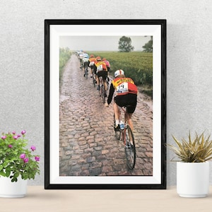 Affiche vintage du Tour de France, affiche de cyclisme vintage, affiche de cyclisme des pavés, art de la marche du Tour de France, disponible pour une durée limitée !