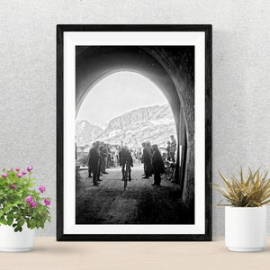 GALIBIER TUNNEL POSTER, Tour de France Vintage Poster, Tour de France Vintage Walkpaper, Available for a Limited Time Only!