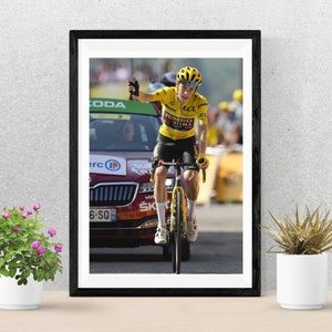 Cartel de Jonas Vingegaard / Cartel de Hautacam / Papel de Jonas Vingegaard