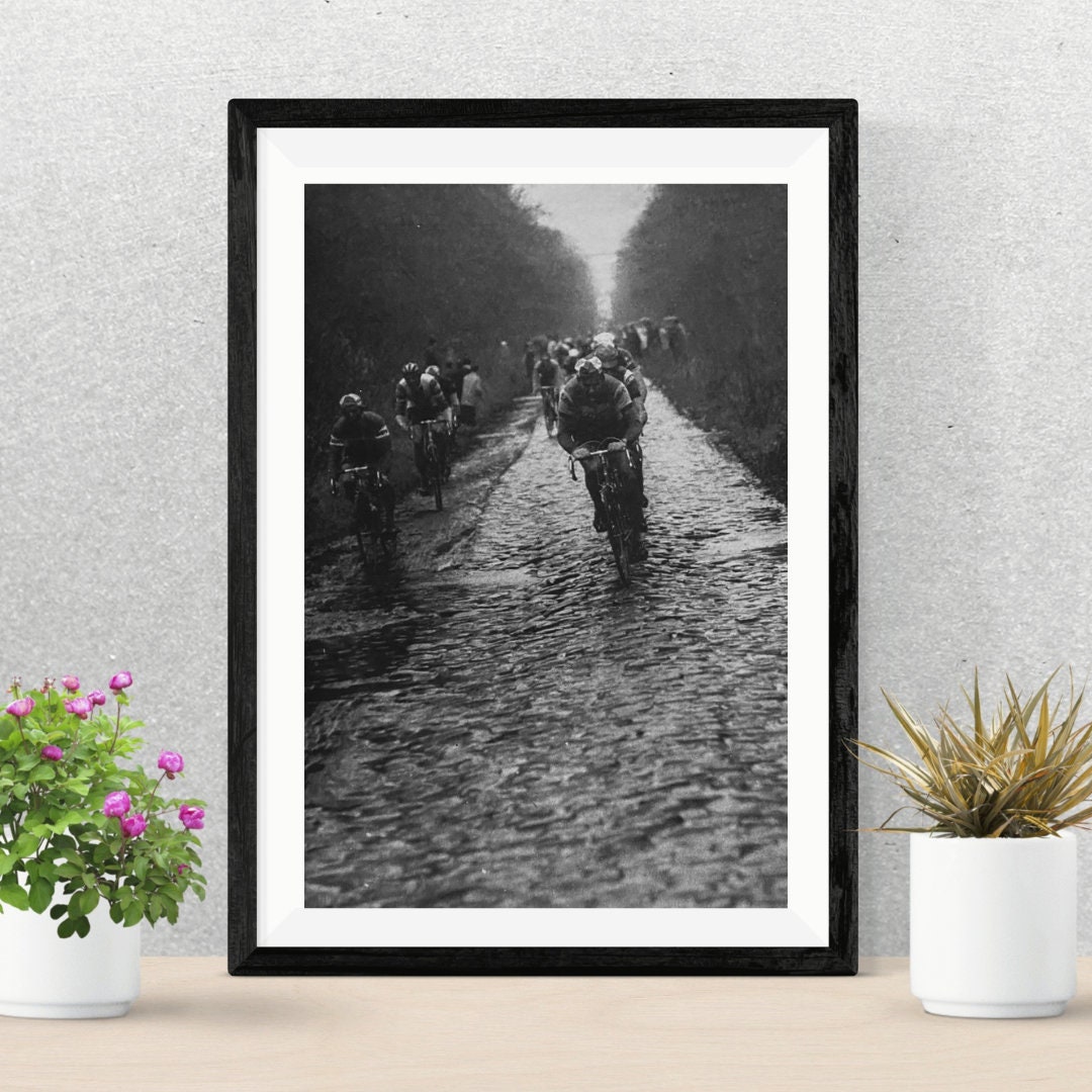 CARTEL VINTAGE de París-Roubaix, Cartel de ciclismo Vontage, Papel tapiz París-Roubaux, ¡Disponible solo por tiempo limitado!