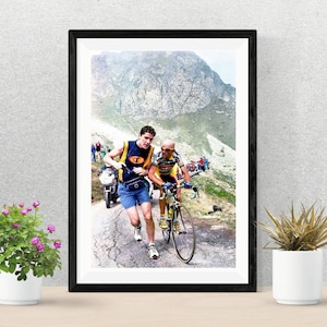 MARCO PANTANI POSTER | Cycling Poster | Marco Pantani Walkpaper, Available for a Limited Time Only!
