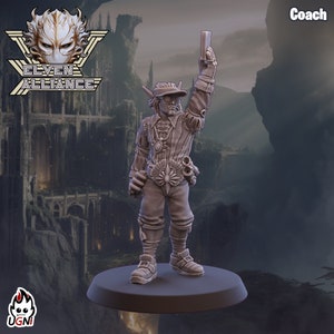 Elven Alliance Coach Miniature: Fantasy Football Star Player