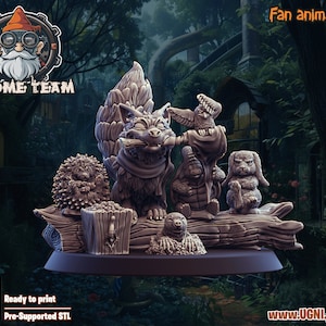 GNOME Animals Cheerleaders fantasy football Ugni Miniatures
