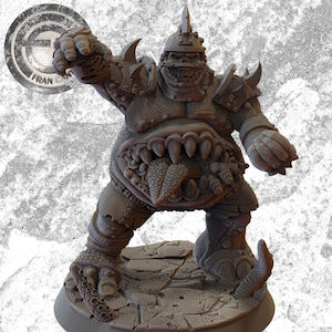 GUSSLE POOSWORM Nurgle Star Player | Plague Team | Fran Cantos Designs | 32mm Fantasy Football Miniature | Resin Big Guy