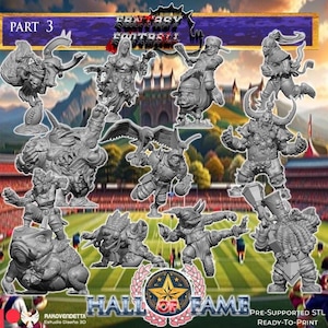 Hall of Fame 3 - Star Players bundle for Fantasy Football Miniature Game Rakovendetta