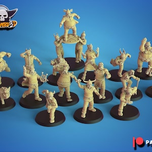 The Irreductible Gauls – Norse Blood Fantasy Football Bowl Team (16 Miniatures, Calaverd3D)