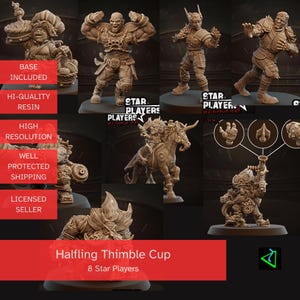 Star Player Bundle for Halfling Thimble Cup Blood Fantasy Football Bowl Ugni Miniatures
