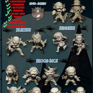 Transilvania Chibi Vampire –  Fantasy Football Miniature game Team - Big Head Chibi