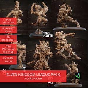 Star Player-bundel voor Elven Kingdoms League Blood Fantasy Football Bowl Ugni Miniatures