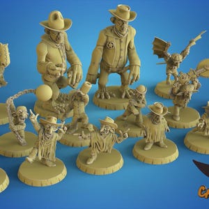 16 Hochwertige 3D Print Miniaturen - Goblins | Blut-Fantasie Fußballschüssel | Calaverd3D