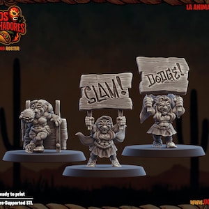 Los Lunchadores Cheerleaders Halfling Team Blood Fantasy Football Bowl Ugni Miniatures