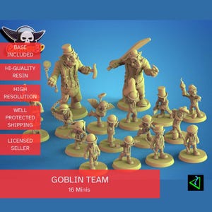 Équipe de gobelins Blood Fantasy Football Bowl Calaverd3D Clockwork vert