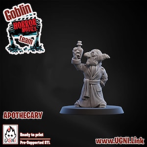 Bloodbowl Cinematic Goblin Apothecary Miniature - UGNI Miniatures