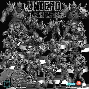 Undead Team Flesh Eater Blood Fantasy Football Bowl 18 wysokiej jakości miniatur Kraina ścieżek
