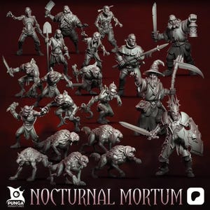Nocturnal Mortum Vampire mordheim warband - modular miniatures. High Quality DnD Miniatures Wargaming Pathfinder Punga