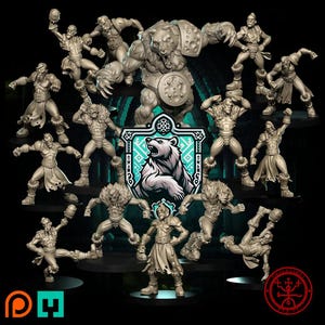 Imperial Circus Team: 3D Print Human Miniatures for Fantasy Football Bowl