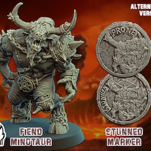 Chaos Minotaurus-miniatuur: fantasyvoetbalster, honken en extra inbegrepen