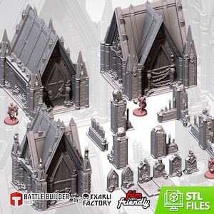 Graveyard Props  - Perfect  40k Age of Sigmar Terrain Tabletop Mordheim Scenery Dungeon & Dragon Wargame Txarli Factory