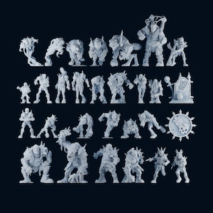 Masters of Death 27 figurines Morts-vivants et nécromanciens Fantasy Football Team Brutefun