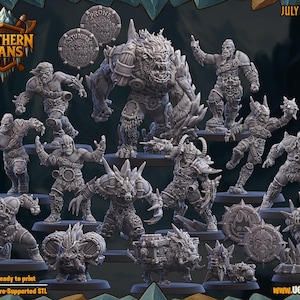Northern Clans – Norse Fantasy Football Team High Quality Resin Miniatures – UGNI Miniatures