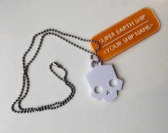 Helldivers necklace personalizable