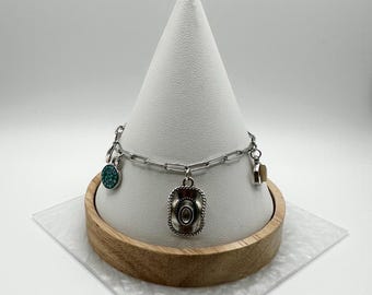 Charm Chain Bracelet, Western Charms, Country Girl Charms, Western Jewelry