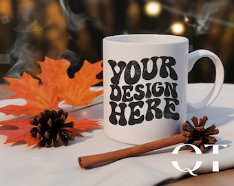Coffee Mug Fall Mockup, Cup Mock up, Bundle Mockups, 11oz Coffee Stock Photo Cute Mockup Holiday Mockup Mugs Digital Download Tea Mug Mockup